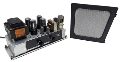 Amplificador de tubo Bell & Howell Filmosound 385 de colección amplificador y altavoz - probado FUNCIONA Foto 1 de 4
