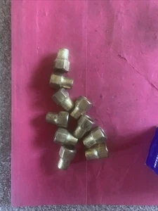 10 Stck. Imperial Eastman 1/4 SAE Messing lange Flare Mutter 45 Grad Schwerlast Neu aus altem Lagerbestand USA - Bild 1 von 6