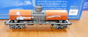 ATLAS O SCALE 8000 GALLON TANK CAR -ITALIAN COOK -  #8641 [3 RAIL] - Picture 1 of 5