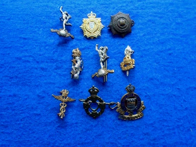 JOB LOT OF BRITISH ARMY MIXED COLLAR BADGES + OTHER - Image 1 of 4