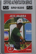2010 Grandstand Fort Wayne TinCaps Jeff Ibarra CAS Certified Sealed Auto
