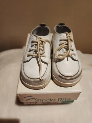 Infant Stride Rite First Move White Shoes Size 4E - Изображение 1 из 3