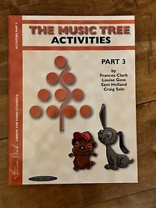 The MUSIC TREE ACTIVITIES Part 3 intermediate piano music theory, 64 pp - Picture 1 of 8