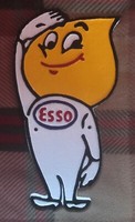 Cheeky Esso drip man, Cast Iron plaque figure wall sign vintage theme man cave 