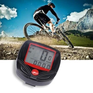 LCD Digital Waterproof Bike Computer Cycle Speedometer Meter Speed Tool I3X2 - Picture 1 of 17