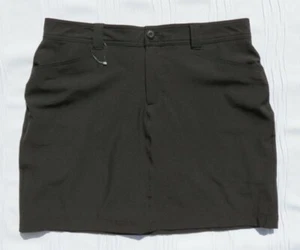 NUEVO EDDIE BAUER Negro Travex Senderismo Viaje HORIZONTE Falda Corta Talla EE. UU. M 10 - Imagen 1 de 4