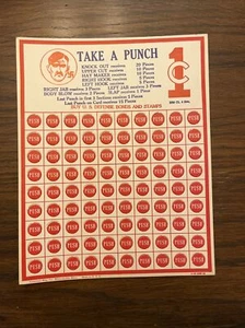 Vintage Hamilton Mfg co 1940s WWII Take a Punch Hitler post card - Picture 1 of 2