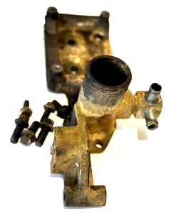 1998-2002 24V ISB CUMMINS ENGINE AC COMPRESSOR LOWER OUTLET BRACKET USED OEM - Picture 1 of 14