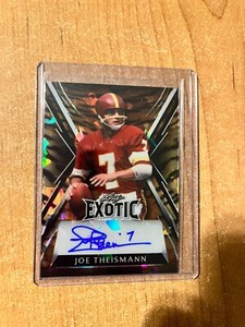 2023 Leaf Exotic - Joe Theismann - Tiger Stripe Crystal Auto #d 1/10