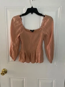 Camicia estiva American Eagle manica 3/4 colore pesca - Taglia XS - Foto 1 di 3