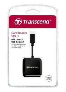 Transcend Card Reader RDC3 Micro Card SD/SDHC/SDXC UHS-I schwarz USB 3.2 Typ C - Bild 1 von 2