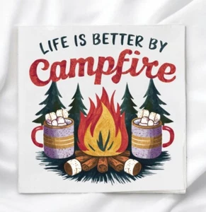 Life by The Campfire Fabric Panel for Quilting Sewing Crafting CL1132 - Bild 1 von 2