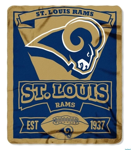 St Louis Rams Fleece Throw Blanket Cover