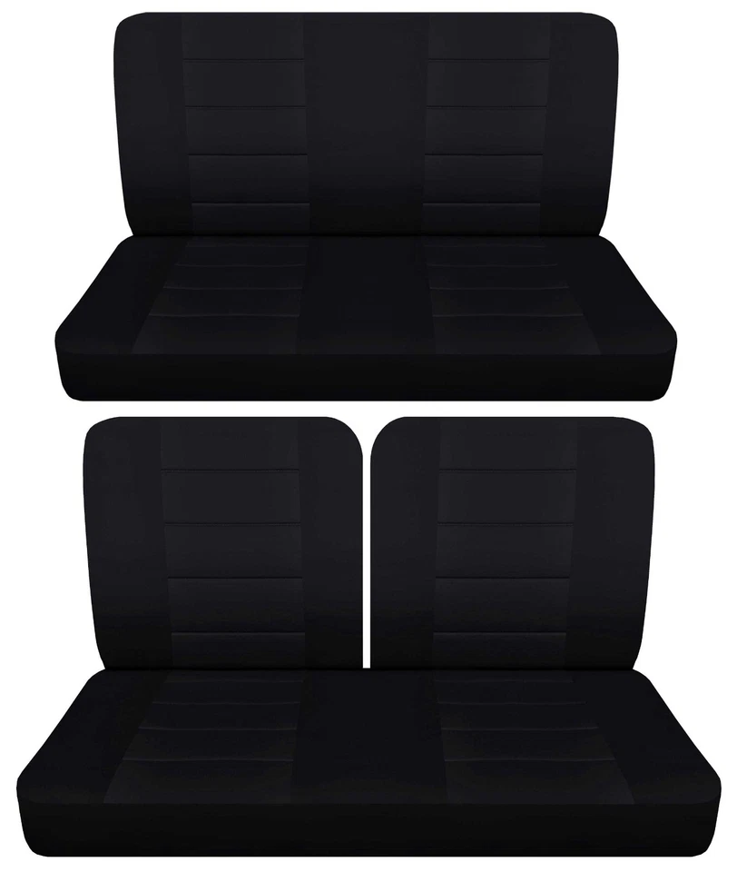Front 50/50 top and solid rear bench seat covers Fits 1957 Mercury Monterey 2 dr - Image 1 of 1