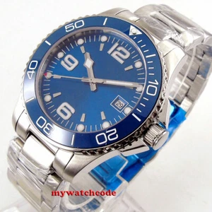 40mm bliger sterile blue black dial Sapphire Glass miyota Automatic mens Watch - Picture 1 of 10
