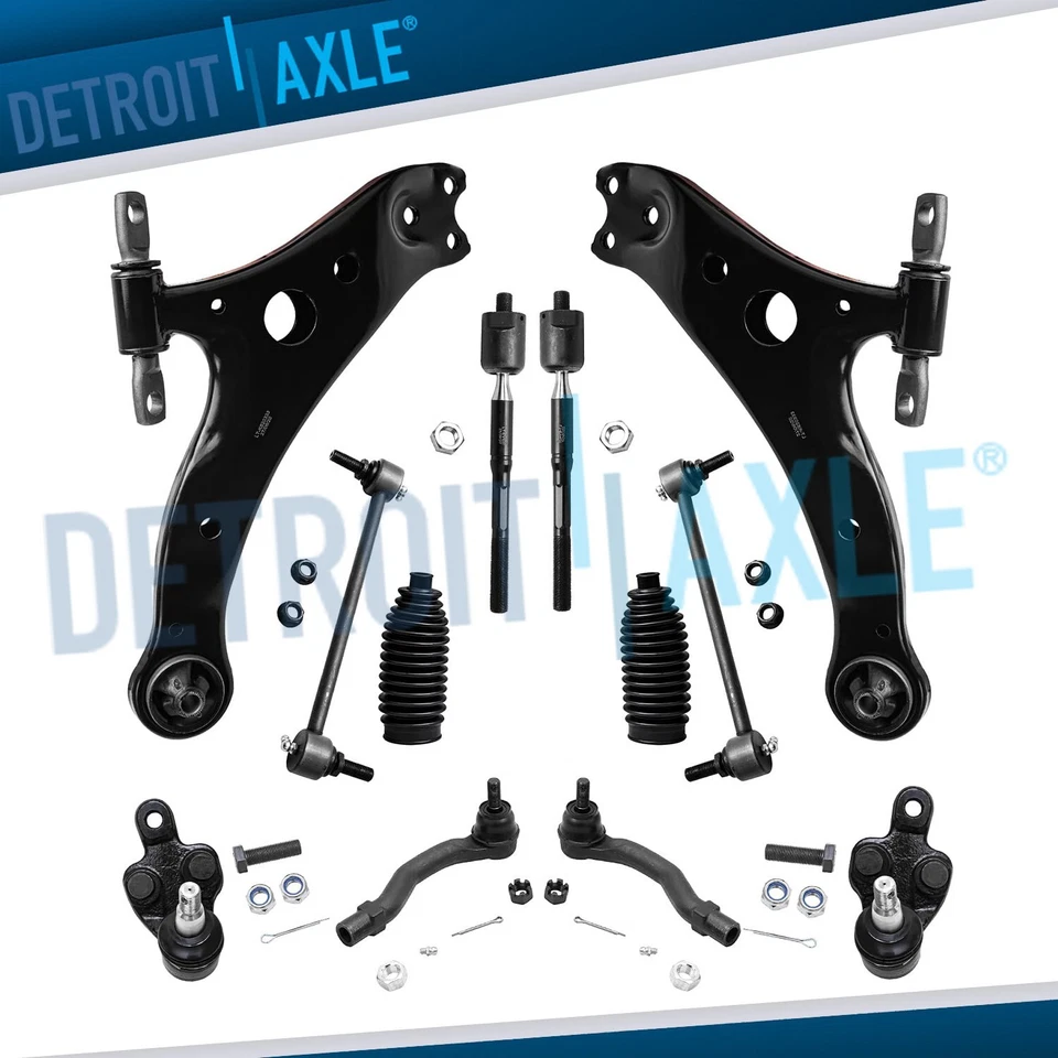 Front Lower Control Arms Tie Rod Sway Bar for 2002-2003 Toyota Camry Lexus ES300 - Image 1 of 4