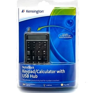 Kensington Notebook Keypad Calculator With USB Hub 3-in-1 Productivity Tool - Picture 1 of 11