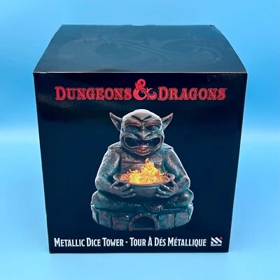 Dungeons & Dragons Demon Idol Estatua de Bronce Metálico Torre de Dados Iluminar Fuego 8" Foto 1 de 4