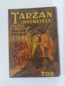 Old TARZAN THE INVINCIBLE Edgar Rice Burroughs Spanish Pulp Book Argentina 1945 - Picture 1 of 5