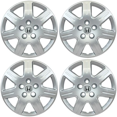 👀 适合 2006 - 2011 年本田思域 452-16S + 标志 16 英寸替换轮毂盖全新套装/4 ✅ — 第 1/4 张图片