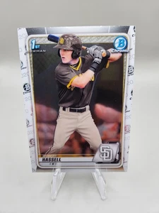 2020 Bowman Draft - 1st Bowman Chrome Robert Hassell #BD-39 Padres/Nationals. - Bild 1 von 2