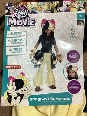 Disfraz My Little Pony la Película Pájaro Cantor Serenata Niño Talla: 4-6 X Nuevo con Etiquetas Foto 1 de 4