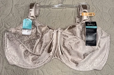 NWT Womens Nude Bali Minimizer Breathable Back Unlined Underwire Bra Size 40DD - Image 1 of 4