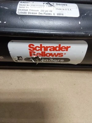 Cilindro de ar pneumático Schrader Bellows PAC117221S 7.000 PA-2 Series 200PSI - Imagem 1 de 4