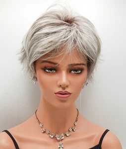 STAR Wig by RENE OF PARIS, CLEARANCE Slate Chocolate Split, HeatFriendly! Wefted - Picture 1 of 12
