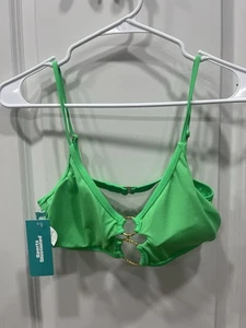 Sports Illustrated Bikini Top Green Size L New with Tags - Picture 1 of 10