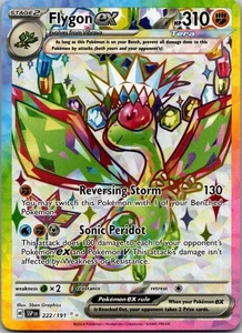 Flygon ex Ultra Rare SV08: Surging Sparks 222/191 NM - Picture 1 of 2