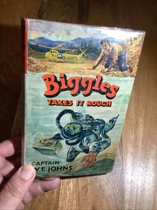 Biggles Takes It Rough W.E. Johns First Edition 1963 Hardcover Dust Jacket - Picture 1 of 11