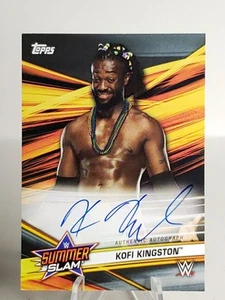 2019 Topps WWE Summerslam Auto Silver 25/25 Kofi Kingston Auto - Picture 1 of 4