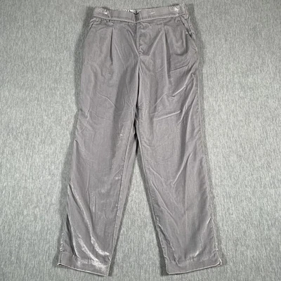 Pantalones de terciopelo Ann Taylor para mujer pequeños grises cintura elástica ajustados Foto 1 de 4
