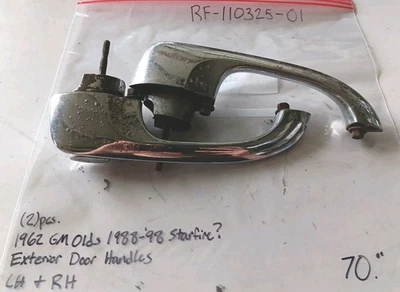 (2) Original 1962 GM Oldsmobile 1988-89 Starfire(?) Manijas de puerta exteriores - izquierda y derecha Foto 1 de 4