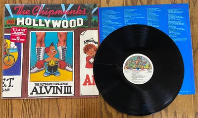 THE CHIPMUNKS GO HOLLYWOOD LP 1982 RCA AFL1-4376 The Ultimate Challenge AlvinIII Foto 1 de 2