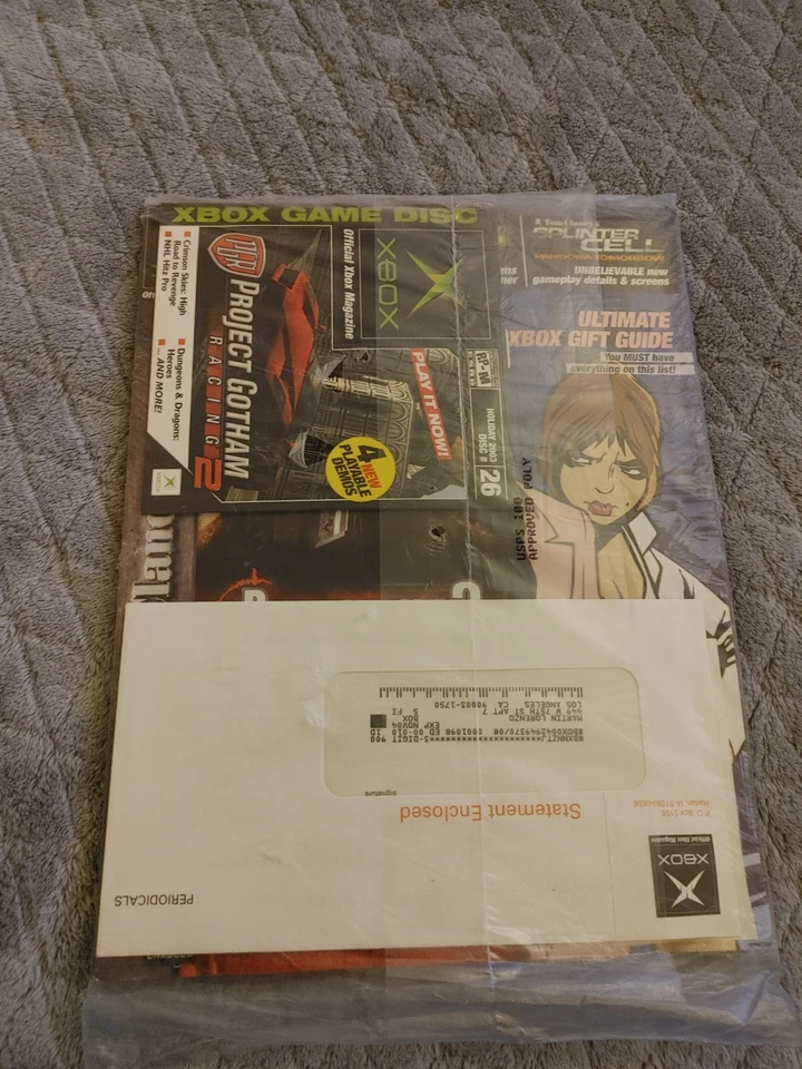 Official Xbox Magazine Demo Disc Holiday 2003 Issue #26 GTA 3 Vice Gotham Sealed - Image 1 of 2