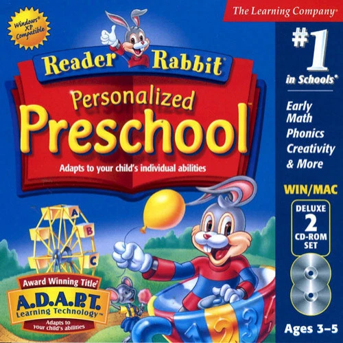 The Learning Company Reader Rabbit Personalized Preschool Deluxe for PC, Mac