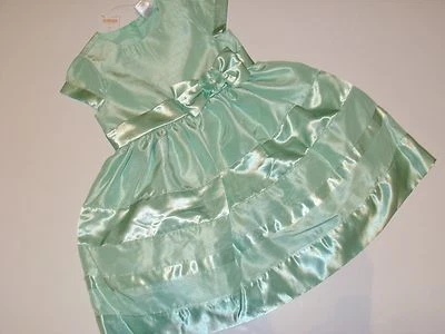 Vestido Gymboree Primavera Elegante Niñas Talla 8 NUEVO NUEVO CON ETIQUETAS Verde Brillante Lazo Flor Boda Foto 1 de 4