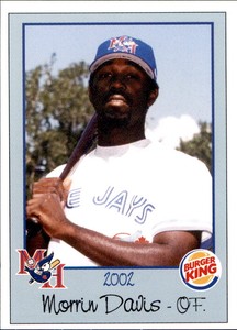 2002 Medicine Hat Blue Jays Burger King #20 Morrin Davis Tampa Florida FL Card