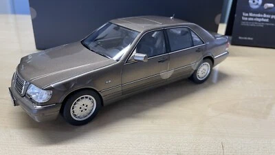Mercedes Benz W140 S-Klasse 1:18 Modell V140 impala brown B66040684 Norev - Bild 1 von 4