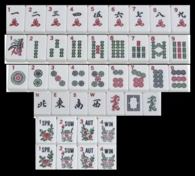 Reemplazo de azulejo Mahjong Mah-Jongg blanco Mahjonng 1 3/16”x 7/8” x 1/2” nuevo 1 Foto 1 de 4