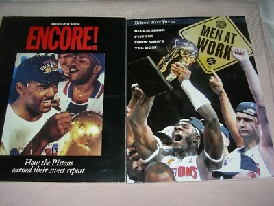  DETROIT PISTONS NBA DETROIT PRENSA LIBRE DOS LIBROS DE CAMPEONATO  Foto 1 de 4