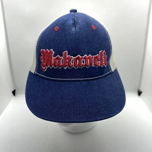 Makaveli Branded Blue/White Mesh Back Trucker Hat Snapback One Size Men's - Picture 1 of 7