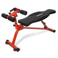 STOZM Adjustable Sit Up Bench / Weight Bench for Full-Body Workout (Red)