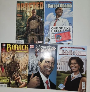 5 Comic Set Barack Obama AMAZING SPIDER-MAN #583 INAUGURATION Comic 2009 - Picture 1 of 6