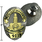 LAPD Officer shield Pin double plated with deluxe spring loaded clasp