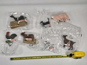 7 Schleich Farm Lot Cows Goat Pig Horse Rooster Cat Animals Vintage New - Picture 1 of 12
