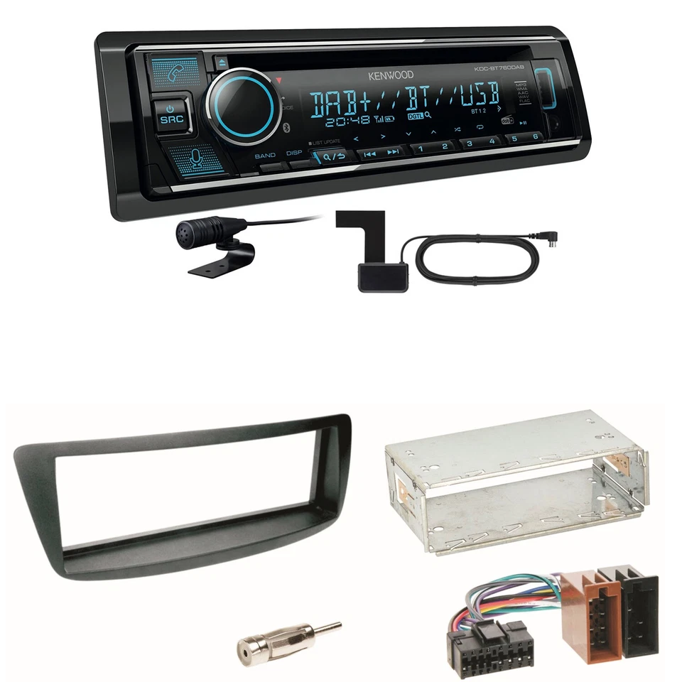 Kenwood KDC-BT760DAB Bluetooth DAB Einbauset Toyota Aygo Citroen C1 Peugeot 107 - Bild 1 von 1