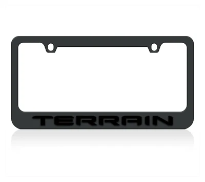 Marco de matrícula negro para GMC Terrain 2019 Foto 1 de 2